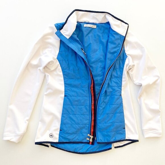 Peter Millar Womens Madeline Quilted Hybrid Jacket Size S Golf Double-Zip - Picture 4 of 14
